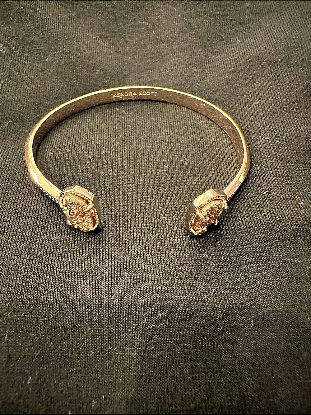 Kendra Scott Rose Gold Cuff Bracelet Crystal Statement Cuff Bracelet in Gold